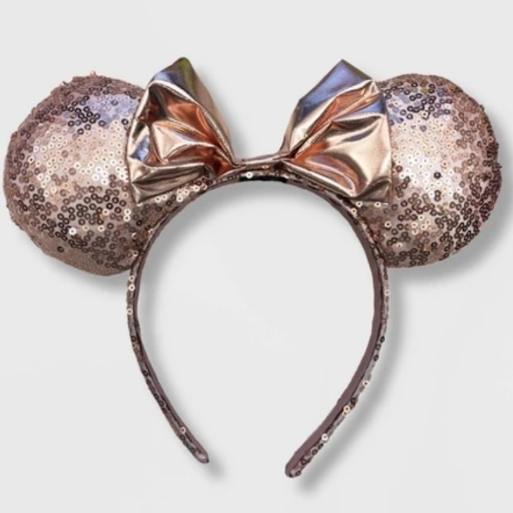 Disney Minnie Mouse Headband Ears Rose Gold